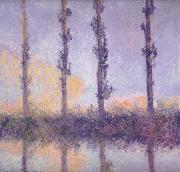 Claude Monet fFour Trees painting